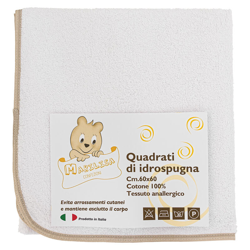 QUADRATO SPUGNA 60X60 CM IN CONFEZIONE DA 6 PZ BuyBuy24 Abbilgiamento e Biancheria